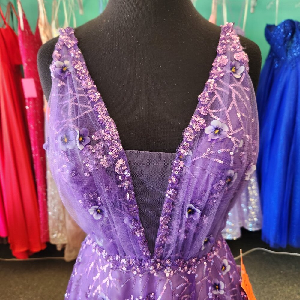 Nina Canacci 7506 Size 2 Purple Prom/Evening Dress - Picture 2 of 8